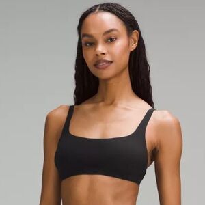 Lululemon Nulu Mesh Scoop-Neck Bralette Black Size 4